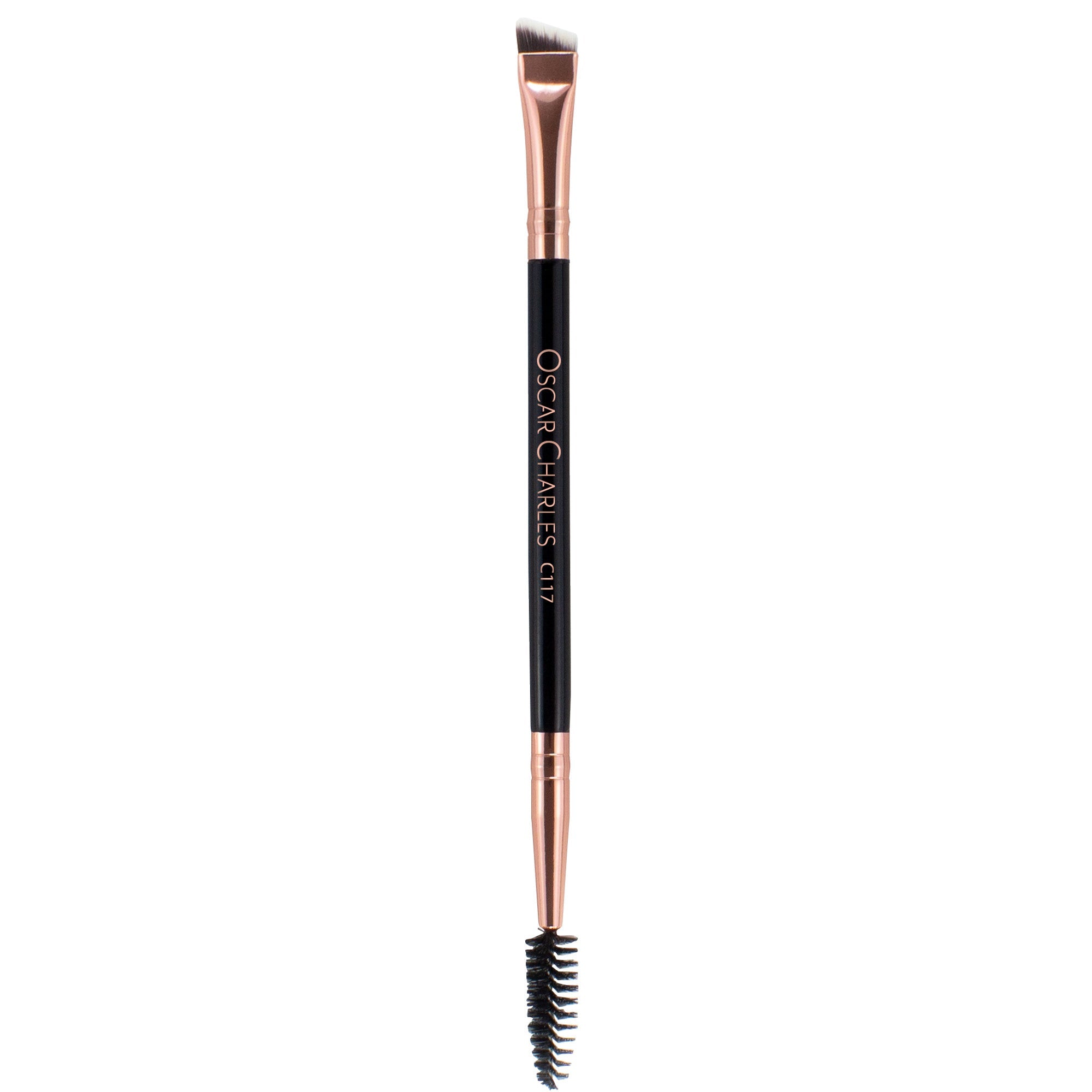 Oscar Charles 117 Luxe Spoolie & Angled Brow Makeup Brush