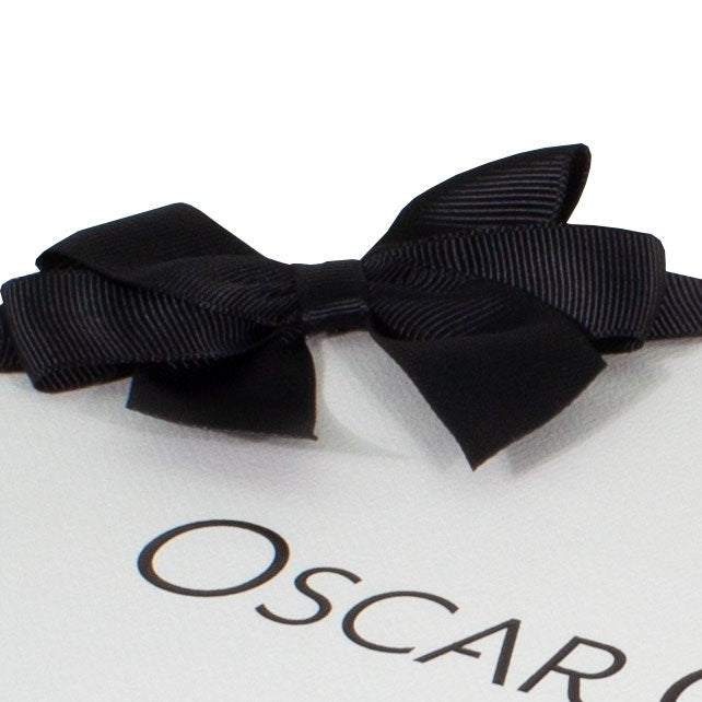 Pre Tie Ribbon Black Small Folding Length 42cm - Oscar Charles - 10145194 - 5060597570930