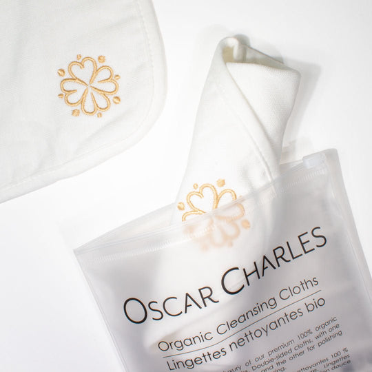Organic Cleansing Cloths 2 pack - Oscar Charles - 10145277 - 5060597571760