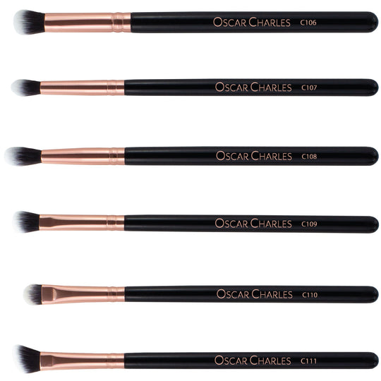 Oscar Charles Luxe Professional 17 Piece Makeup Artist Brush Set Rose Gold/Black - Oscar Charles - 10145100 - 5060597570008