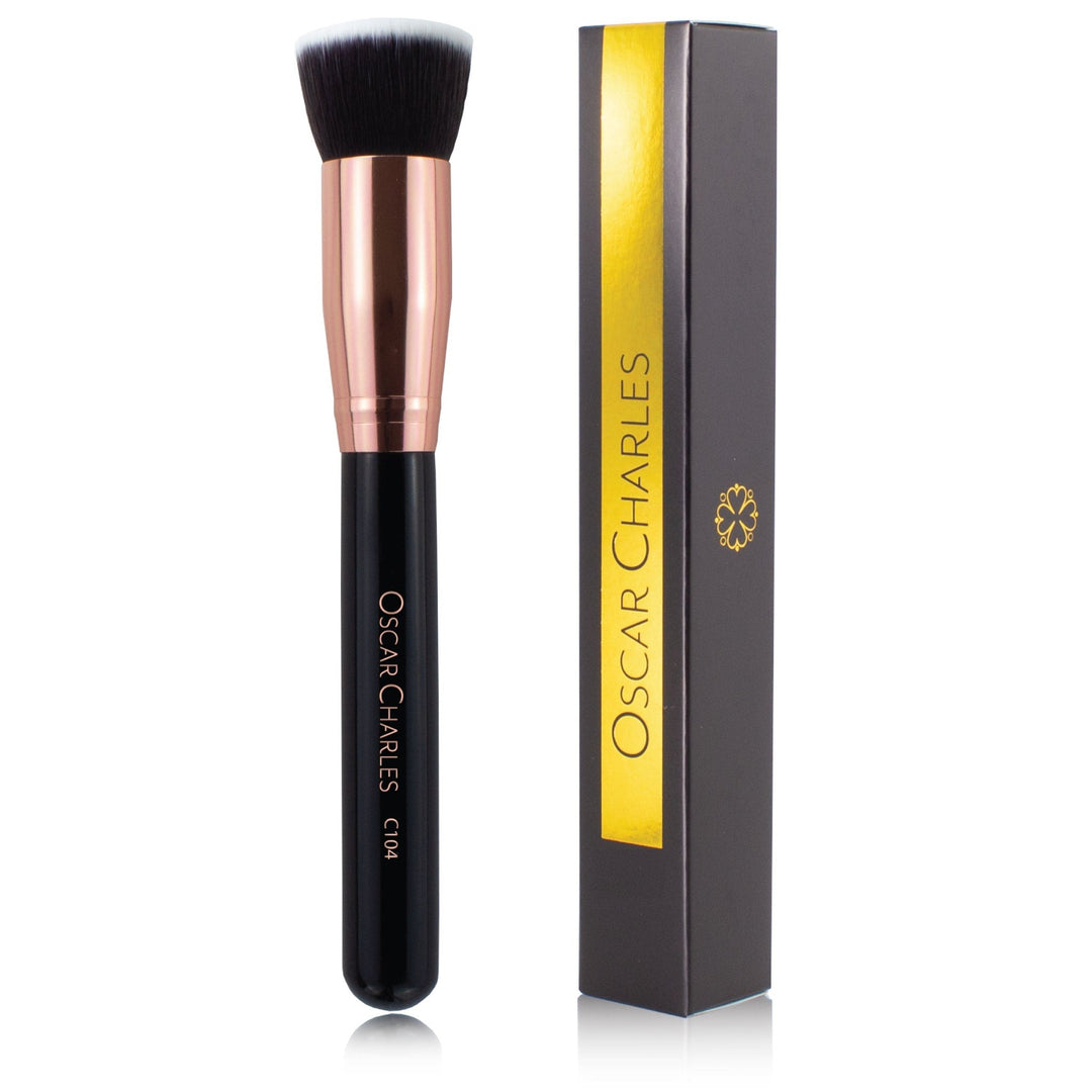 Oscar Charles 104 Luxe Flat Top Foundation Buff Makeup Brush - Oscar Charles - 10145104 - 5060597570046