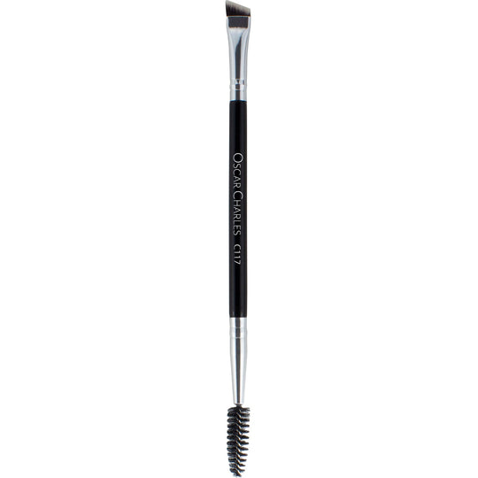 Oscar Charles 117 Luxe Spoolie & Angled Brow Makeup Brush - Oscar Charles - 10145117 - 5060597570176