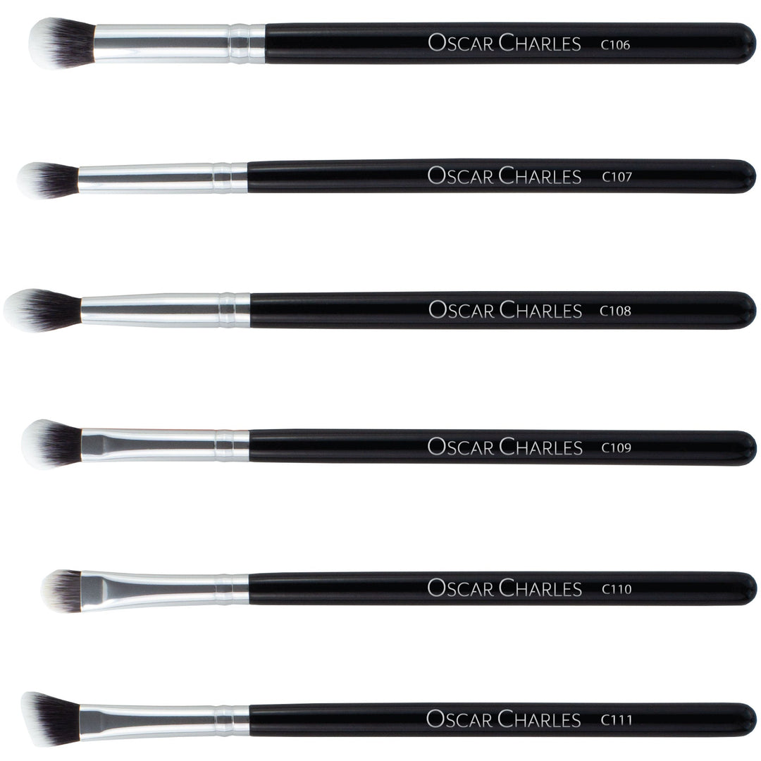 Oscar Charles Luxe Professional 17 Piece Makeup Artist Brush Set Silver/Black - Oscar Charles - 10145129 - 5060597570220