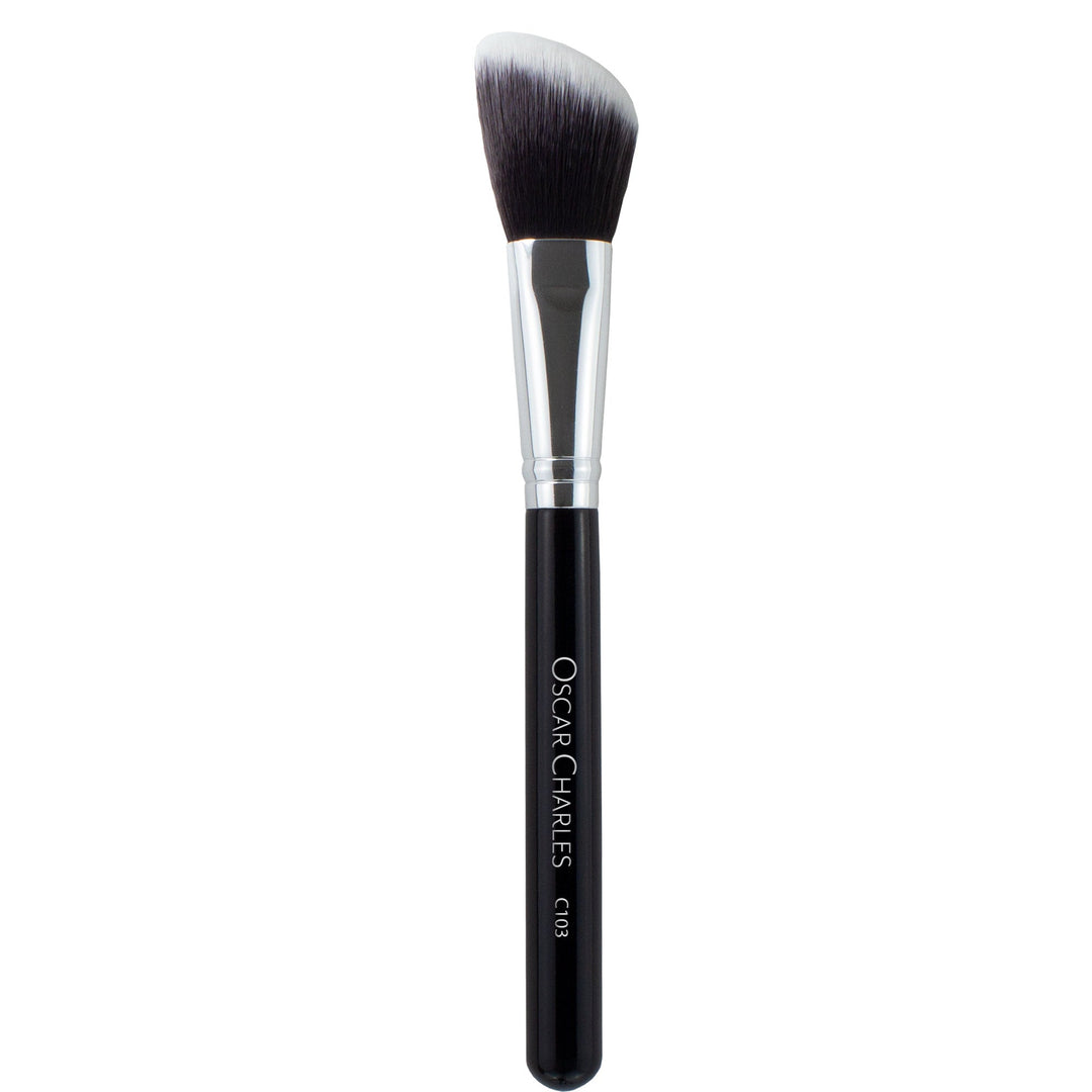 Oscar Charles 103 Luxe Angled Highlighter Makeup Brush - Oscar Charles - 10145132 - 5060597570312