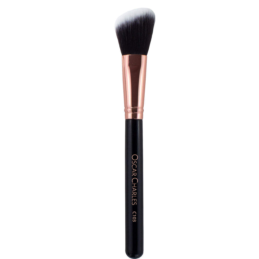 Oscar Charles 103 Luxe Angled Highlighter Makeup Brush - Oscar Charles - 10145132 - 5060597570312