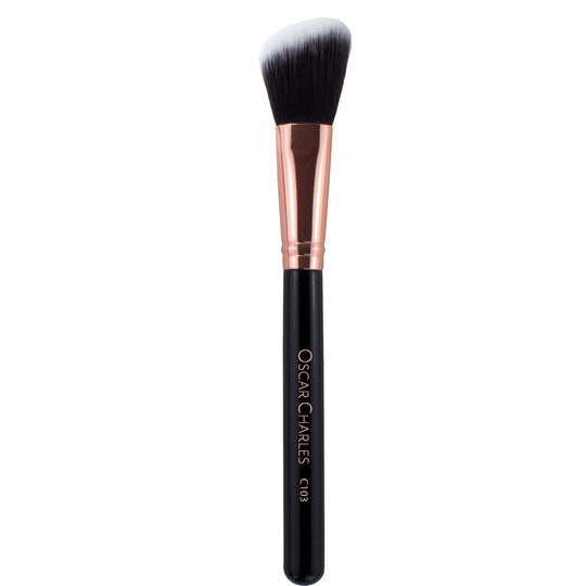 Oscar Charles 103 Luxe Angled Highlighter Makeup Brush - Oscar Charles - 10145132 - 5060597570312