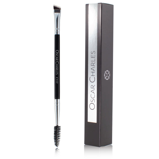 Oscar Charles 117 Luxe Spoolie & Angled Brow Makeup Brush - Oscar Charles - 10145146 - 5060597570459