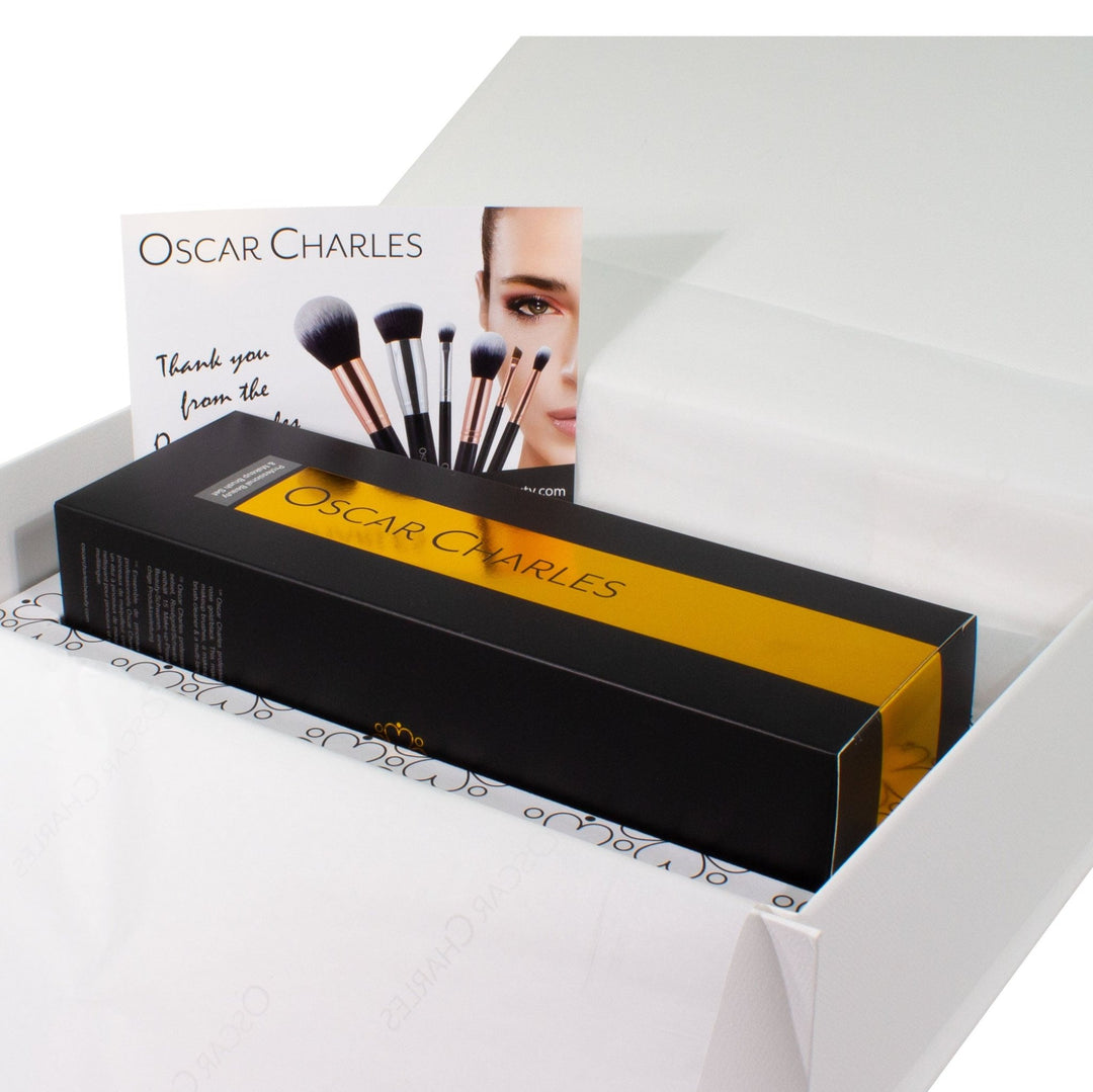 Oscar Charles Luxe Professional 17 Piece Makeup Artist Brush Gift Set Rose Gold/Black - Oscar Charles - 10145200 - 5060597570992