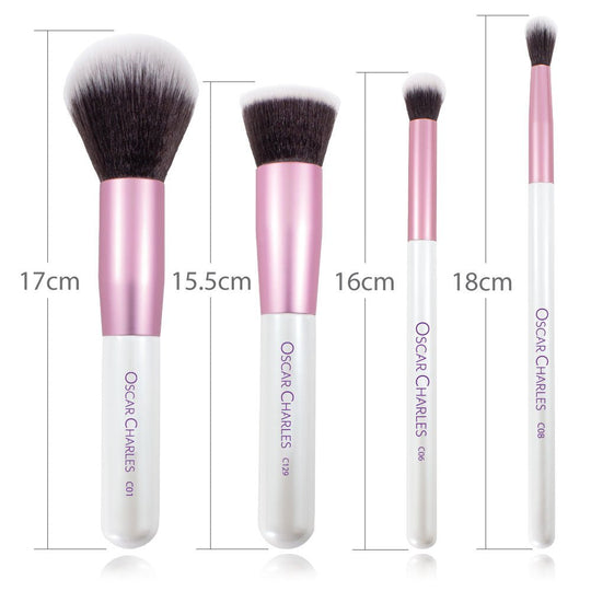 Oscar Charles Essential Makeup Brush Set & Makeup Sponge - Oscar Charles - 10145265 - 5060597571647