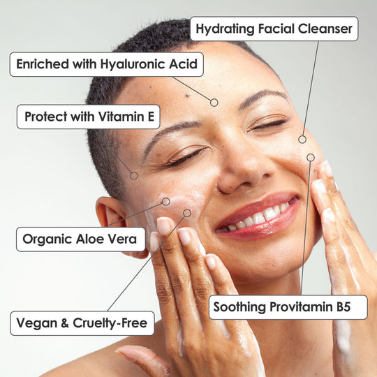 Hydrating Facial Cleanser with Vitamins B + E - Oscar Charles - 10145269 - 5060597571685