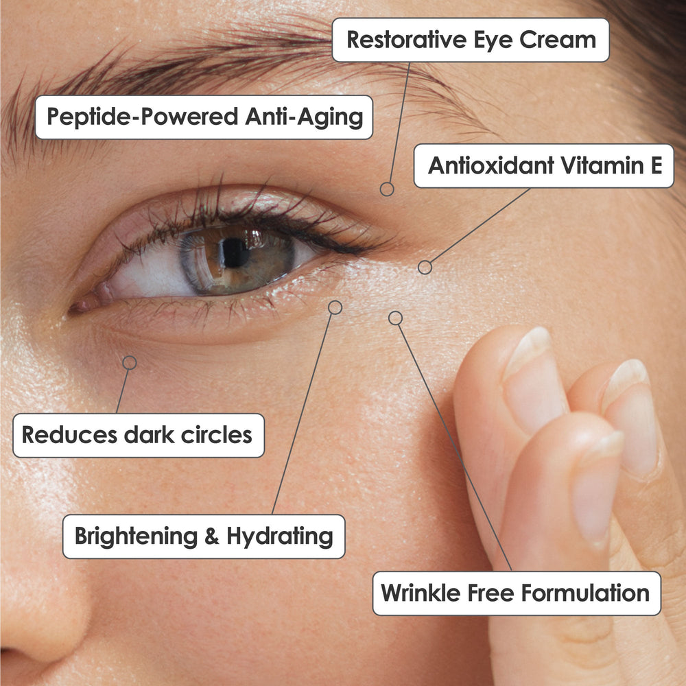 Restorative Eye Cream with Peptides + Vitamin E - Oscar Charles - 10145274 - 5060597571739