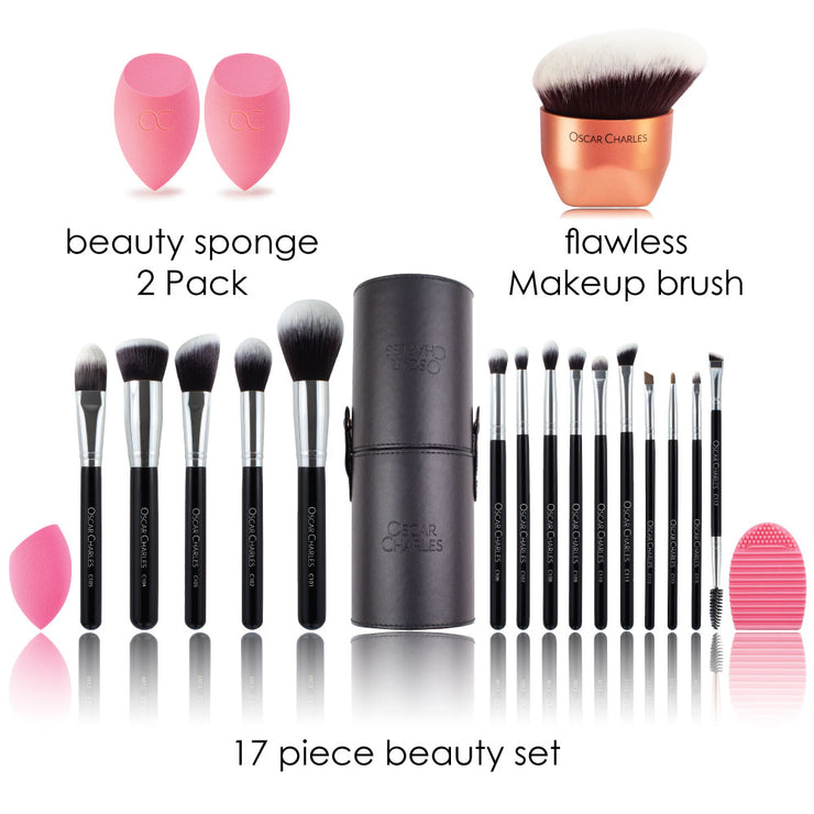 Oscar Charles Perfection Makeup Artist Beauty Gift Set - Silver