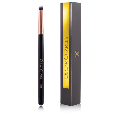 Oscar Charles 122 Luxe Eye Blender Makeup Brush Rose Gold/Black